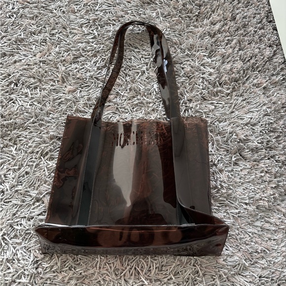 Moschino Handbags - Moschino VINTAGE PVC SHOPPER BAG Root beer *VINTAGE* RARE AUTHENTIC❤️